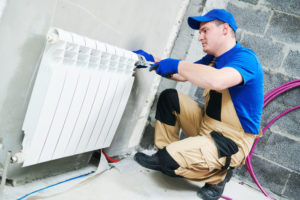Our experienced plumber doing a heating repair service fro a client in Toronto, ON